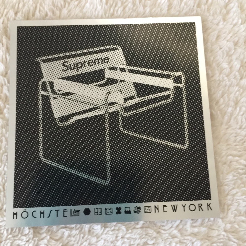 New Supreme Sticker Chair SS18 💯 Authentic  DS